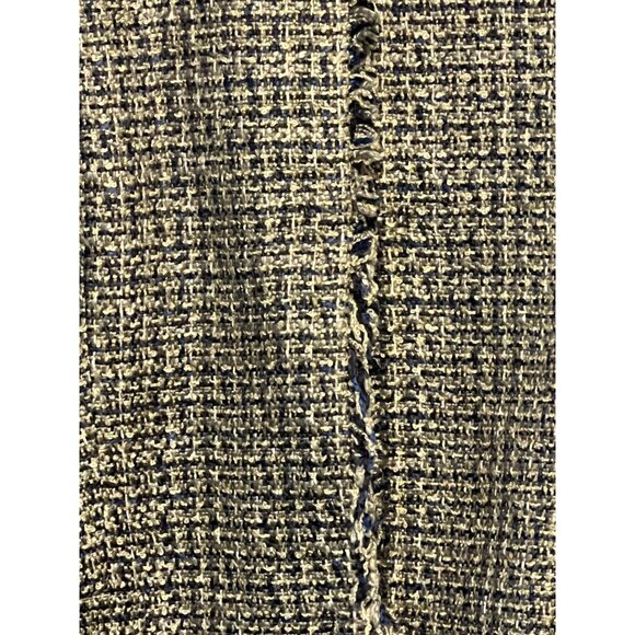 Van Heusen Studio Women Tweed Jacket XXL Black & White Raw Edges Preppy Office - Picture 13 of 16